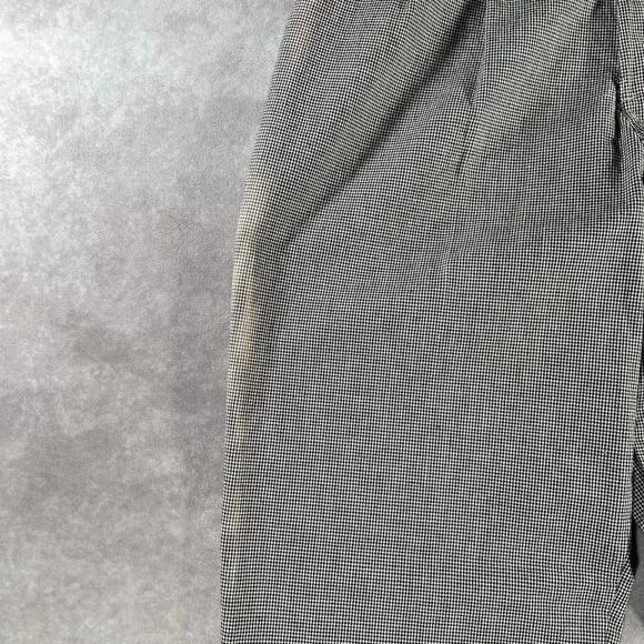 Vintage Lee Houndstooth Pants Pleated Straight Leg Dress Trousers Casual Pants - Picture 9 of 9